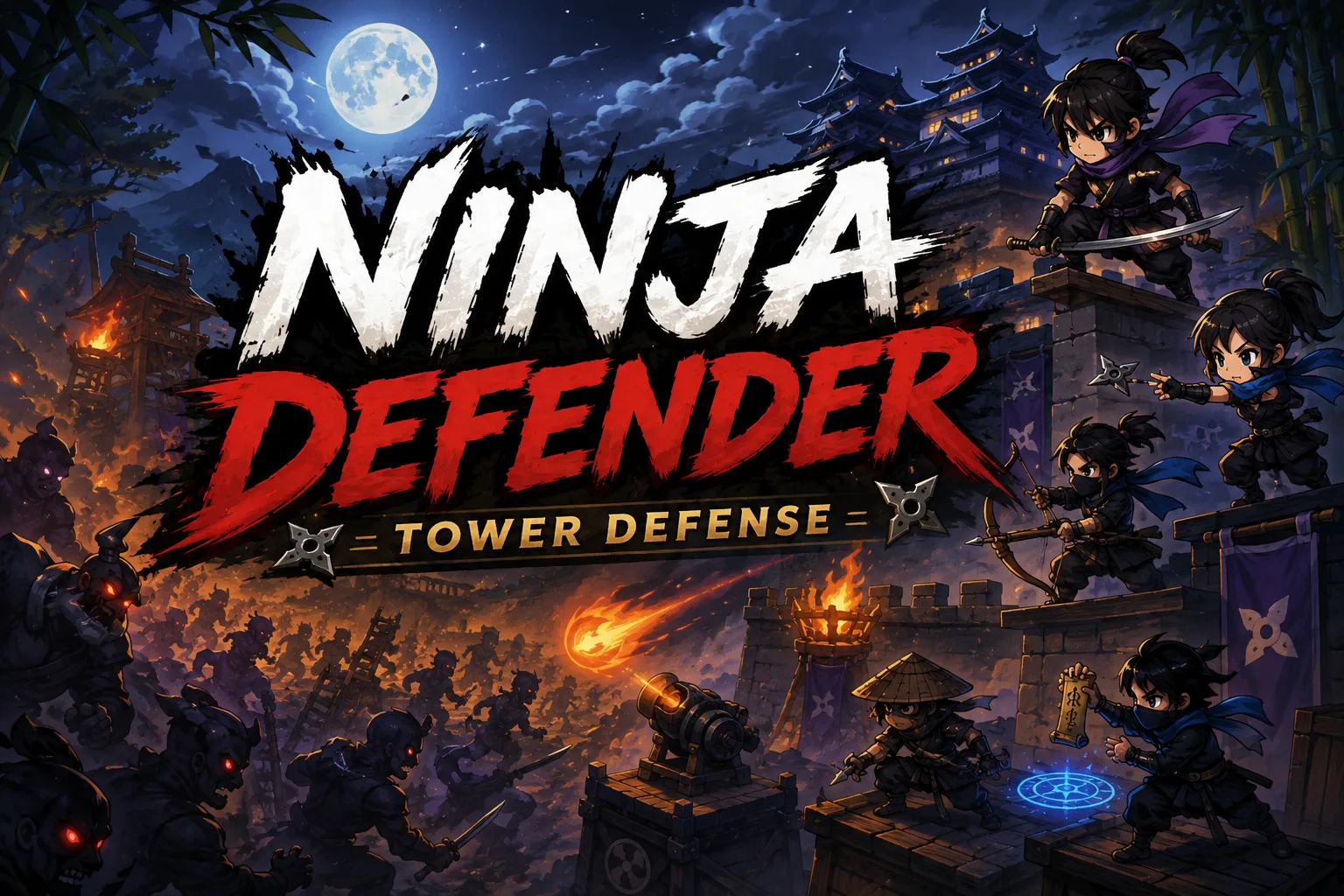 忍者ディフェンダー ninja-defender cover image